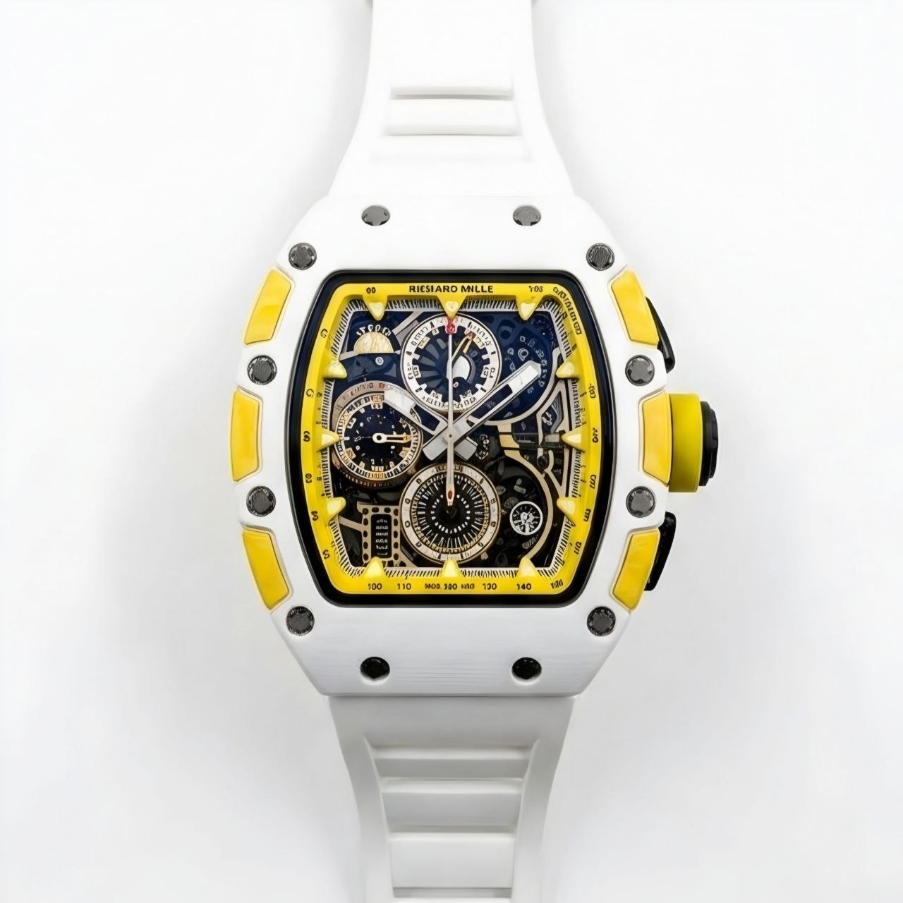 Rchrd RM 11-03 Flyback Chronograph – Mirror Original White & Yellow Edition