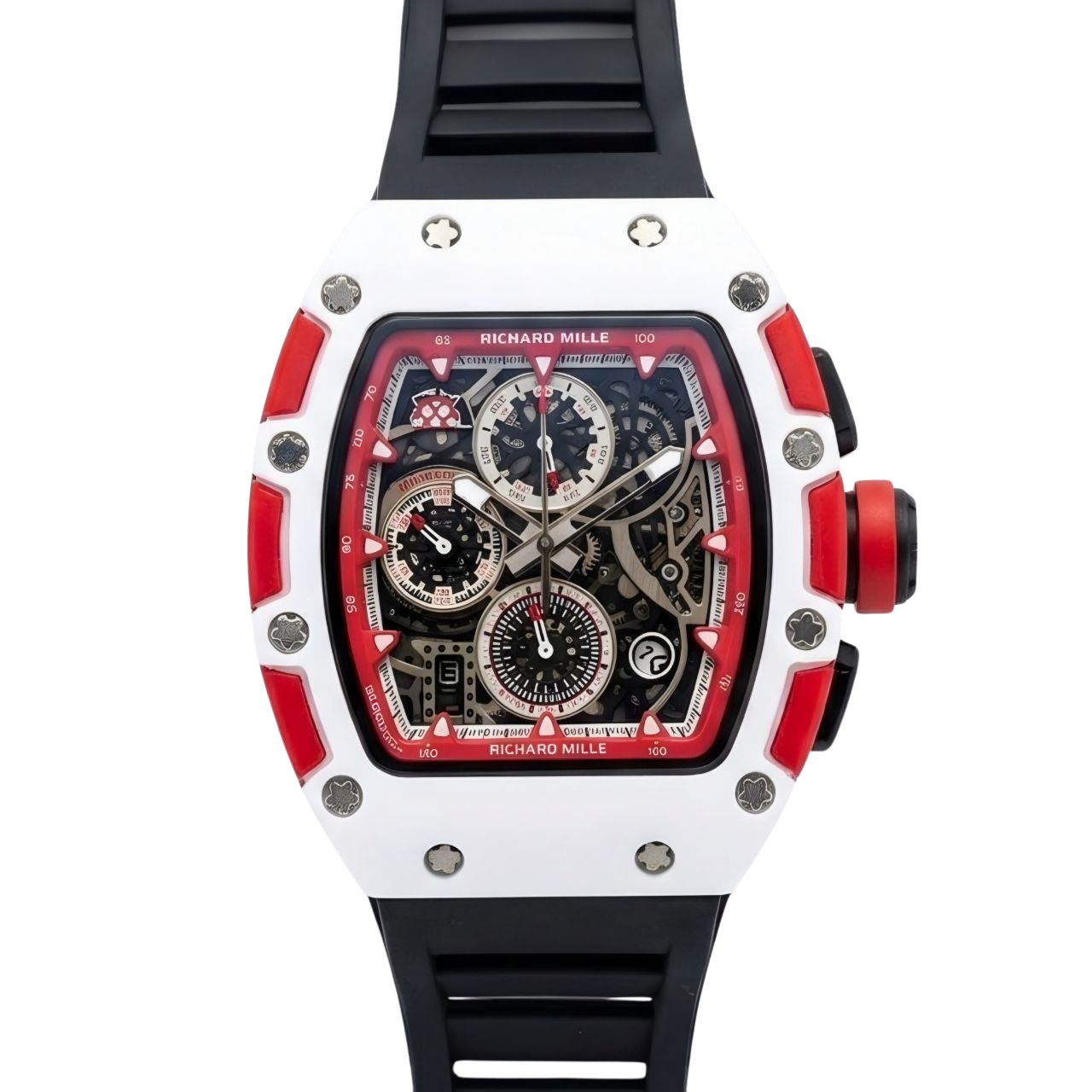 Rchrd RM 11-03 Flyback Chronograph – Mirror Original White & Red "Sport Edition"