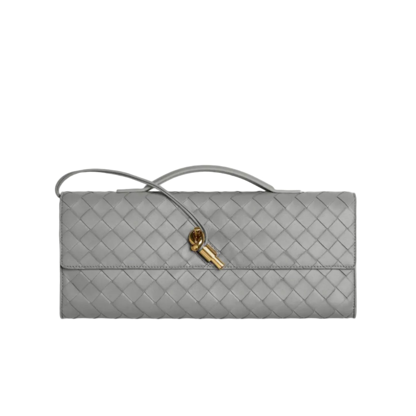 Bott Ven Long Andiamo Intrecciato Clutch in Slate Grey 25×19