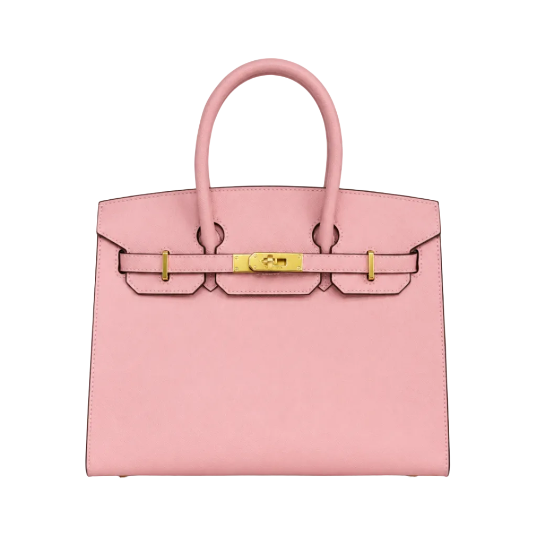 Elegant Blush Pink Top Handle Tote Bag 30*25