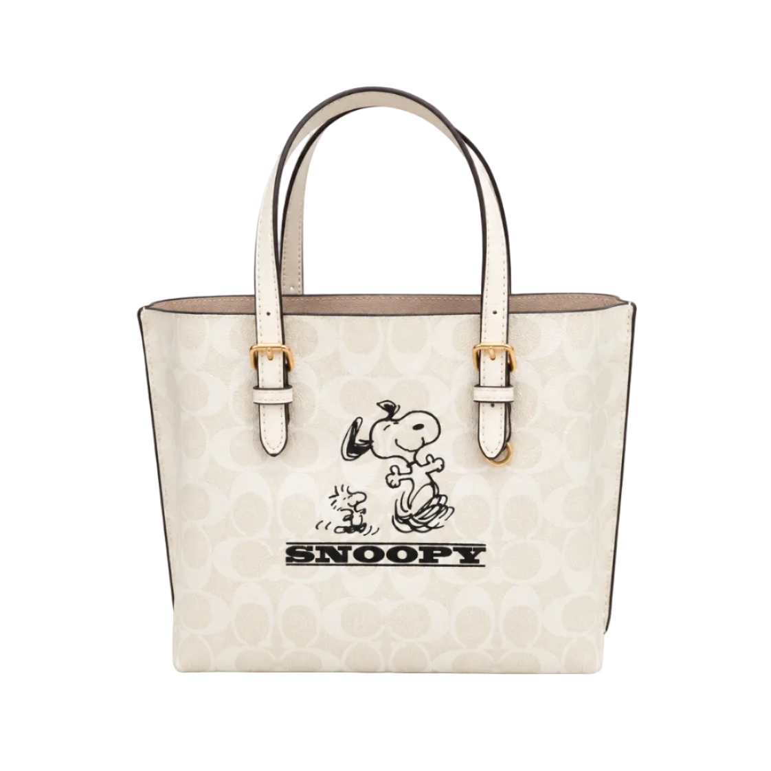 Coach x Peanuts Snoopy Signature Tote Bag – Chalk 32*21