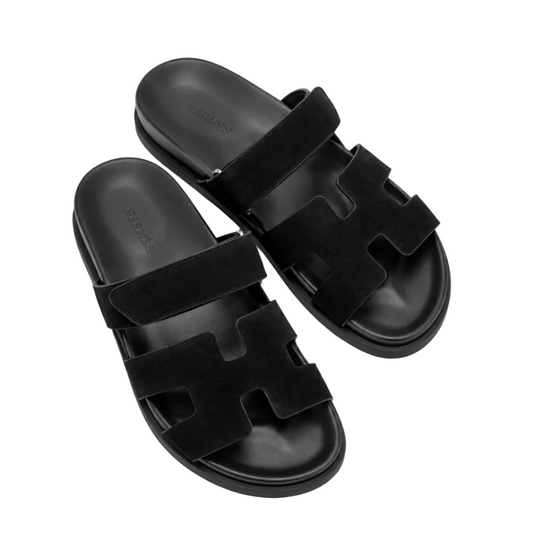 Herm Chypre sandals in black.