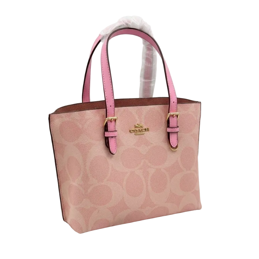 Coach Leather Tote Bag – Pink 32*21