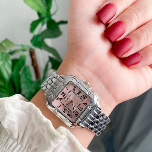 Panthre de CRT woman Silver With Pink