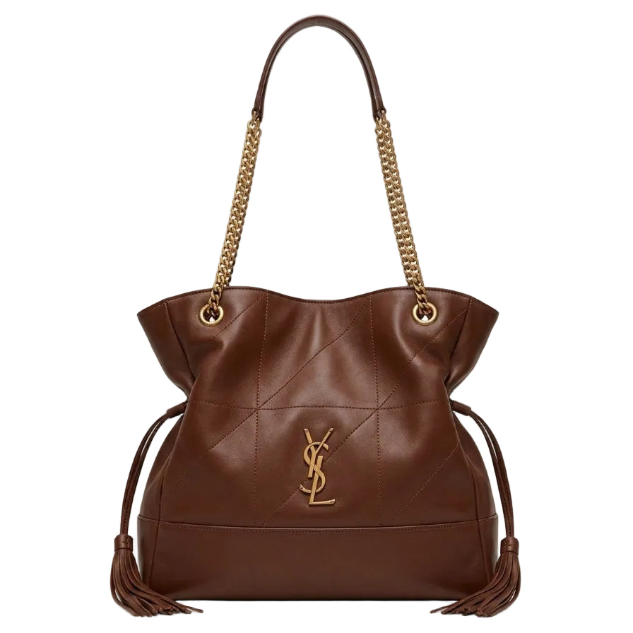YSL - Jamie 4.3 Medium Tote Bag in Chestnut Brown Leather 40*32