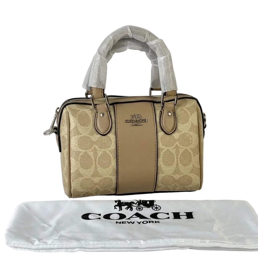 Coch Signature Canvas Rowan Satchel (Khaki/Chalk) 17*14