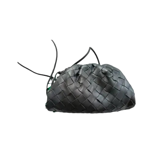 Bott Ven Mini The Pouch – Dark Grey Intrecciato Nappa Leather 25*16