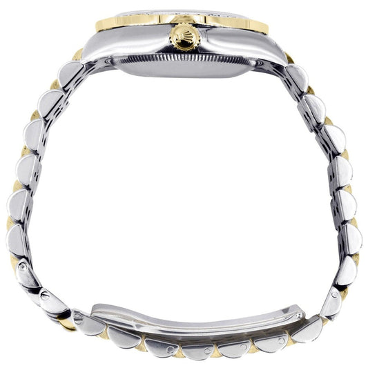 RO Lady-Datejust Gold, Sliver with Green dial