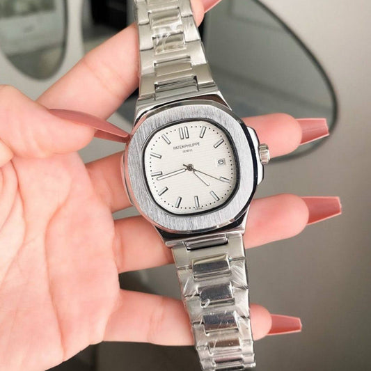 PP Nautilus white dial for men