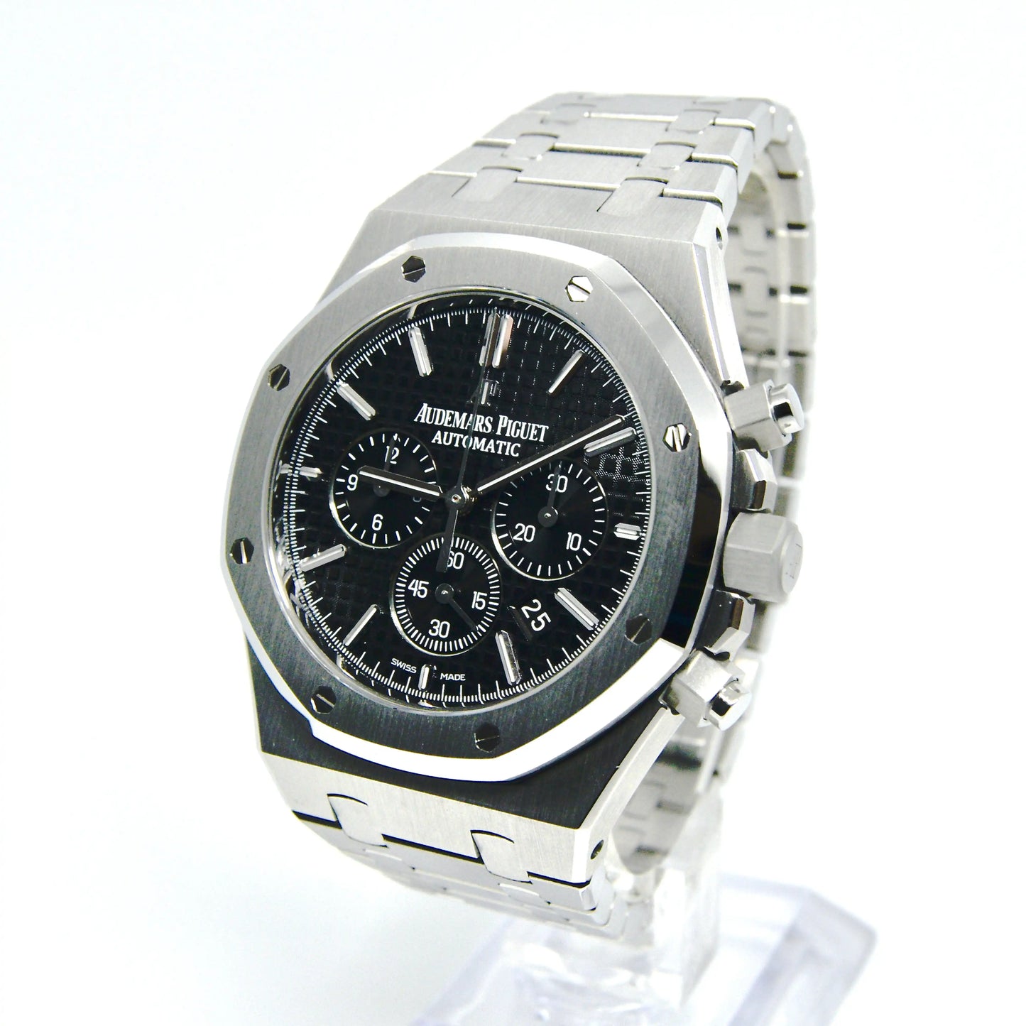 AP Royal Oak Quartz Chronograph Black Dial