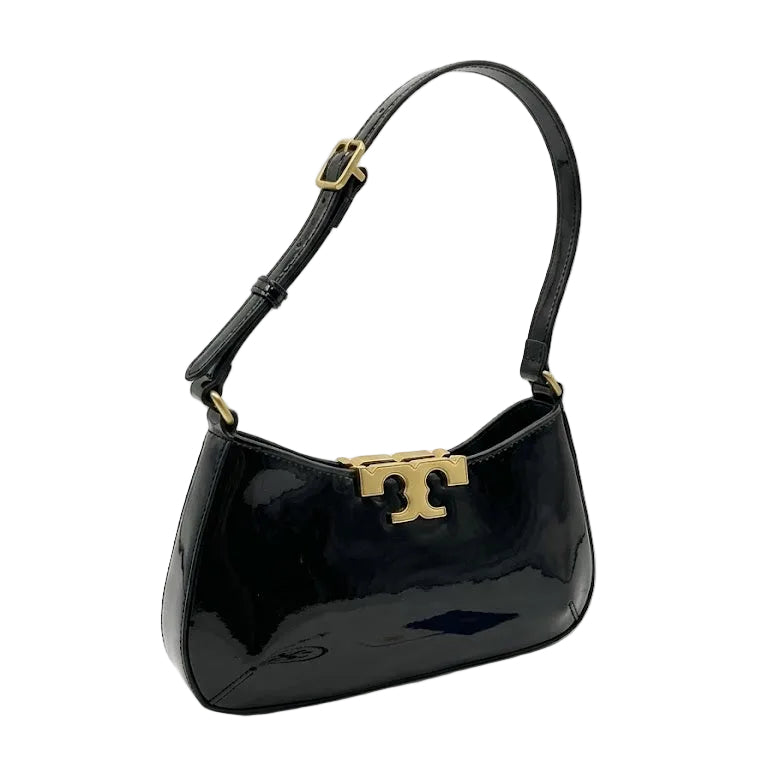 Toy Brch Patent Leather Shoulder Bag with Double T Logo 27×16