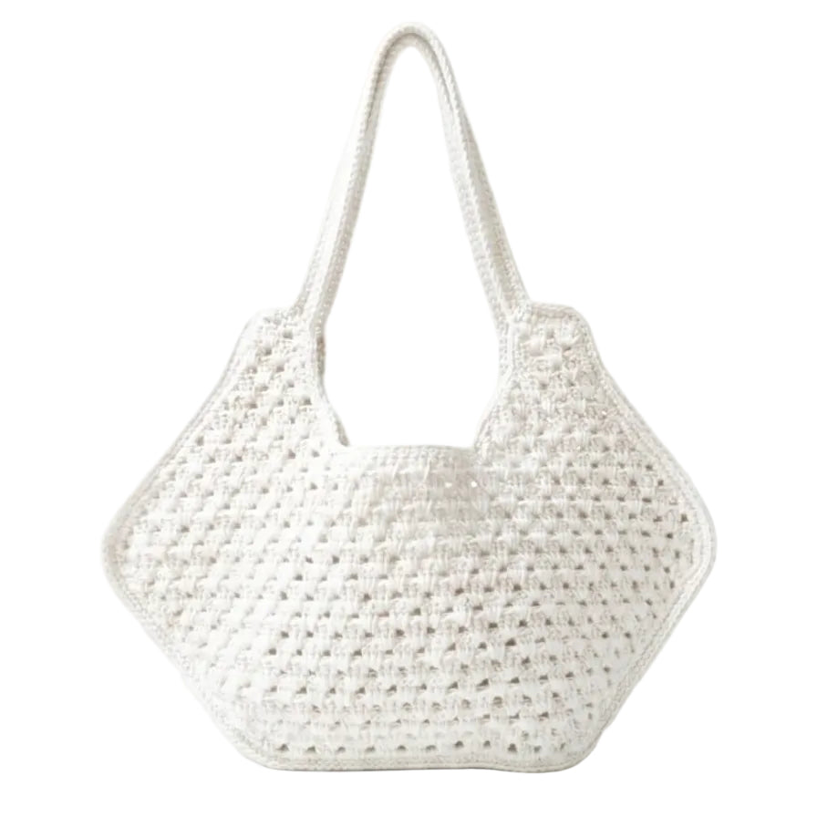 Handmade Crochet Tote Bag Two Hand 48*23
