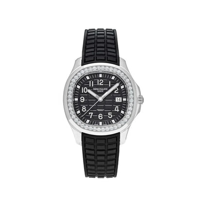 PP Aquanaut Luce Silver frame, Black strap with Black dial