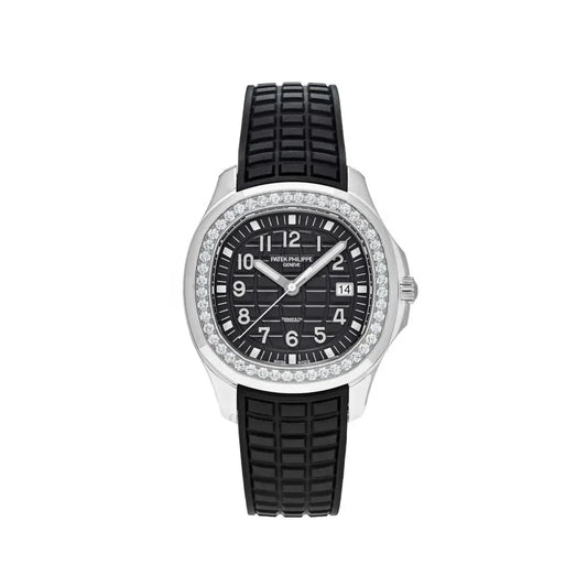 PP Aquanaut Luce Silver frame, Black strap with Black dial