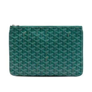 GYD -  Sénat MM Pouch – Green Coated Canvas PREMIUM CLUTCH