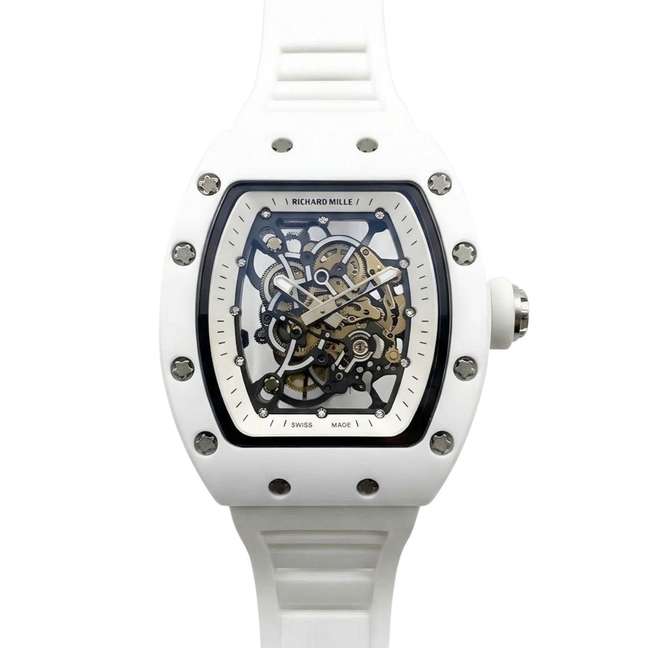 Rchrd RM 055 – Pure White Skeletonized Edition (Semi-Automatic)