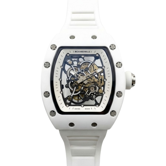 Rchrd RM 055 – Pure White Skeletonized Edition (Semi-Automatic)