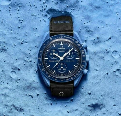 OMG x Swatch MoonSwatch "Mission to Uranus" – Pale Blue Edition