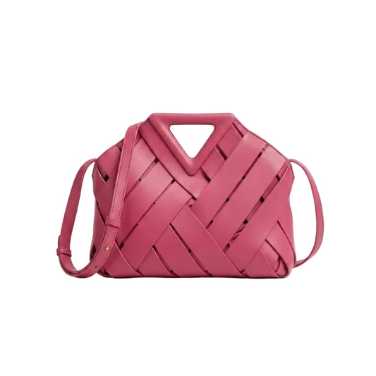 Bott Ven  Small Point Intrecciato Leather Handbag 34×24