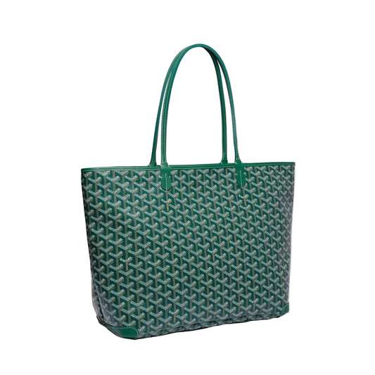 GYD - Artois PM Tote Bag – Green Coated Canvas 35×26