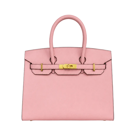 Elegant Blush Pink Top Handle Tote Bag 30*25