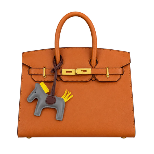 Elegant Tan Leather Tote Bag 30*25