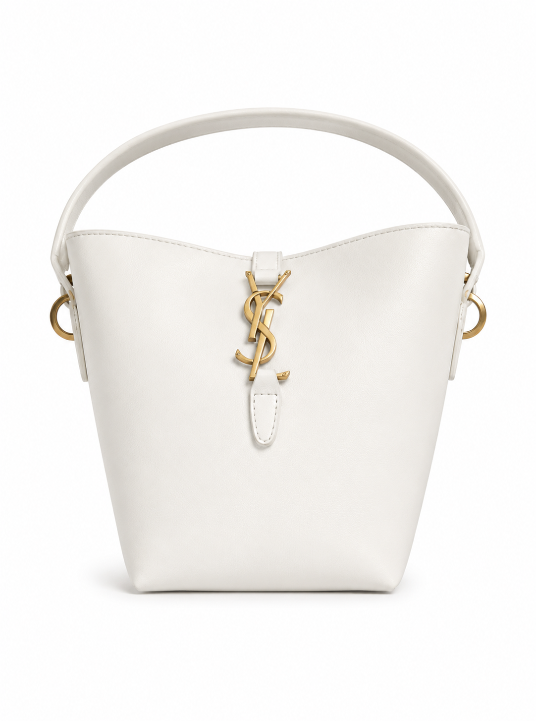YSL Le 5 À 7 Inspired Leather Hobo Bag – Ivory White