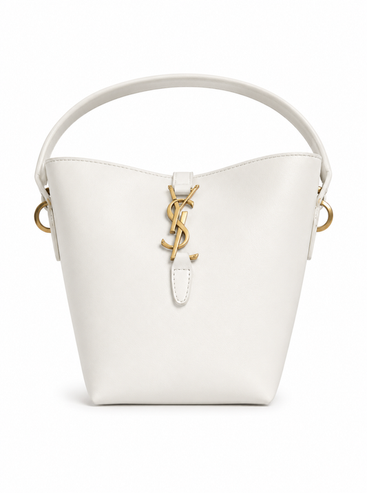 YSL Le 5 À 7 Inspired Leather Hobo Bag – Ivory White