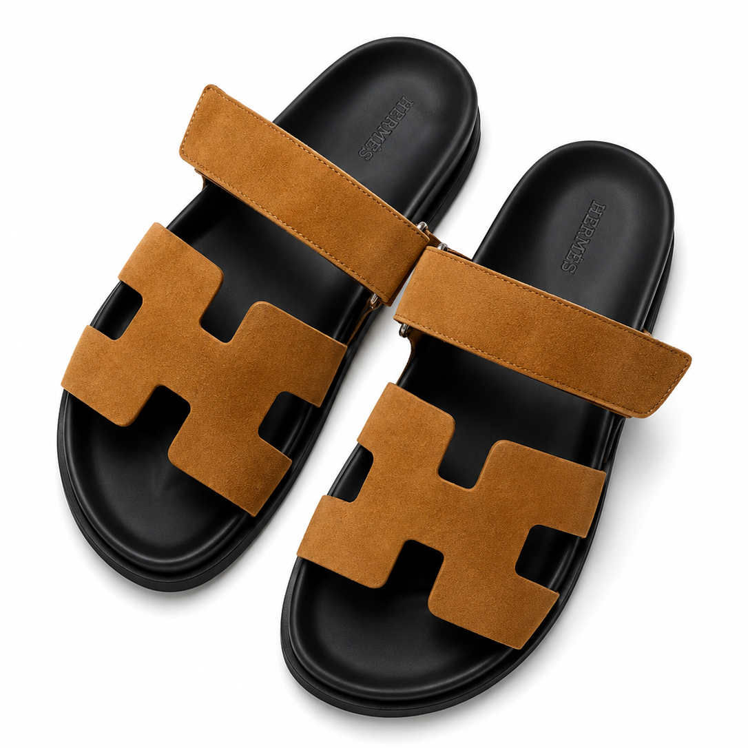 Herm Chypre Sandals (Brown/Tan)