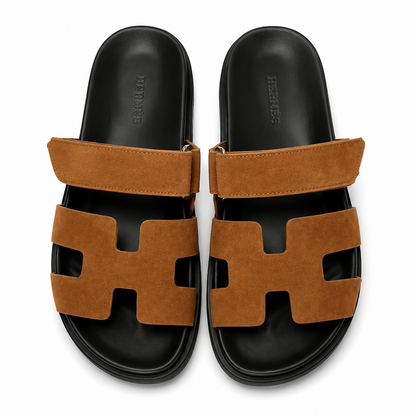 Herm Chypre Sandals (Brown/Tan)