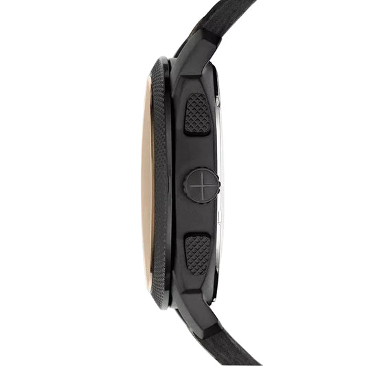 Fos Brown Dial Stainless Steel Metal Chain Mens