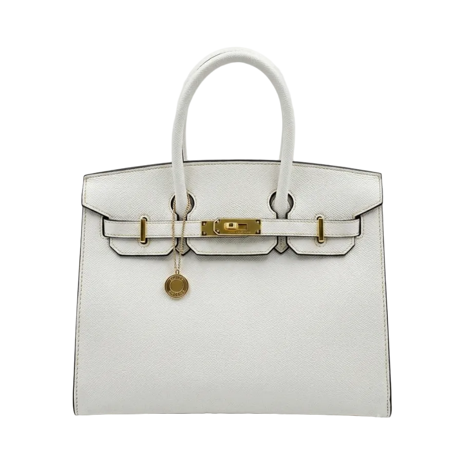 Elegant White Top Handle Tote Bag 30*25