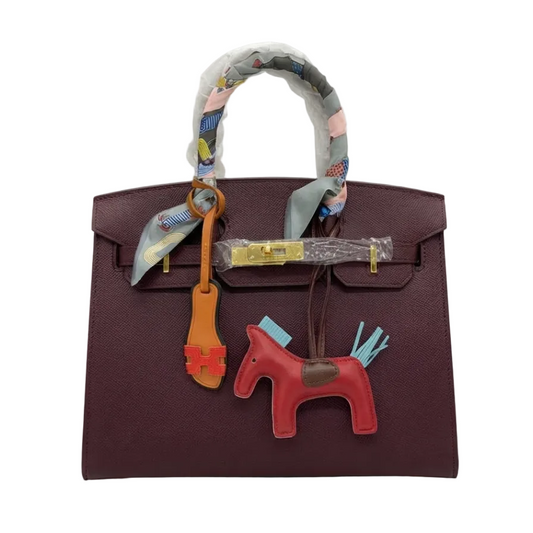 Elegant Plum Top Handle Tote Bag 30*25
