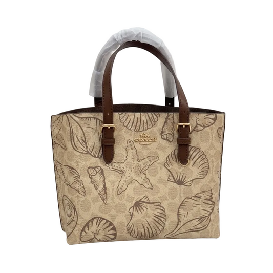 Coach Signature Seashell Print Tote Bag – Chalk Multi  32*21