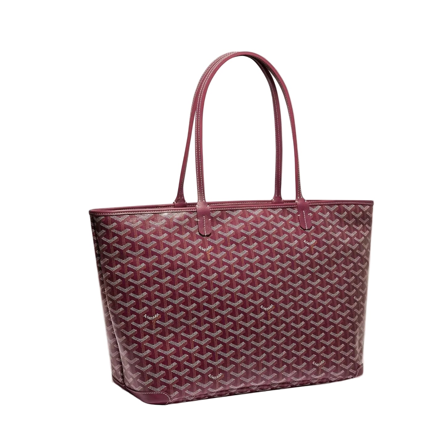 GYD - Artois PM Tote Bag – Burgundy Coated Canvas 35×26