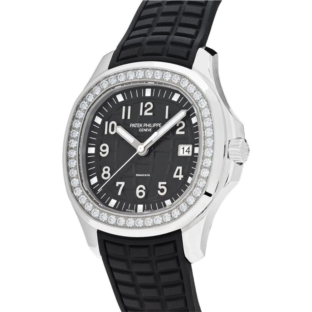 PP Aquanaut Luce Silver frame, Black strap with Black dial