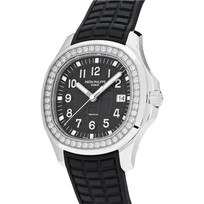 PP Aquanaut Luce Silver frame, Black strap with Black dial