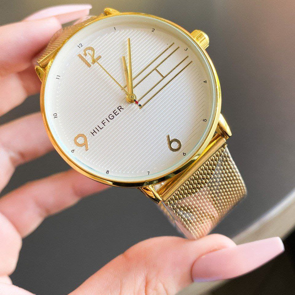 TOM  for women Gold White dial