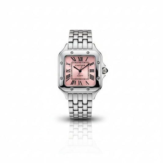 Panthre de CRT woman Silver With Pink