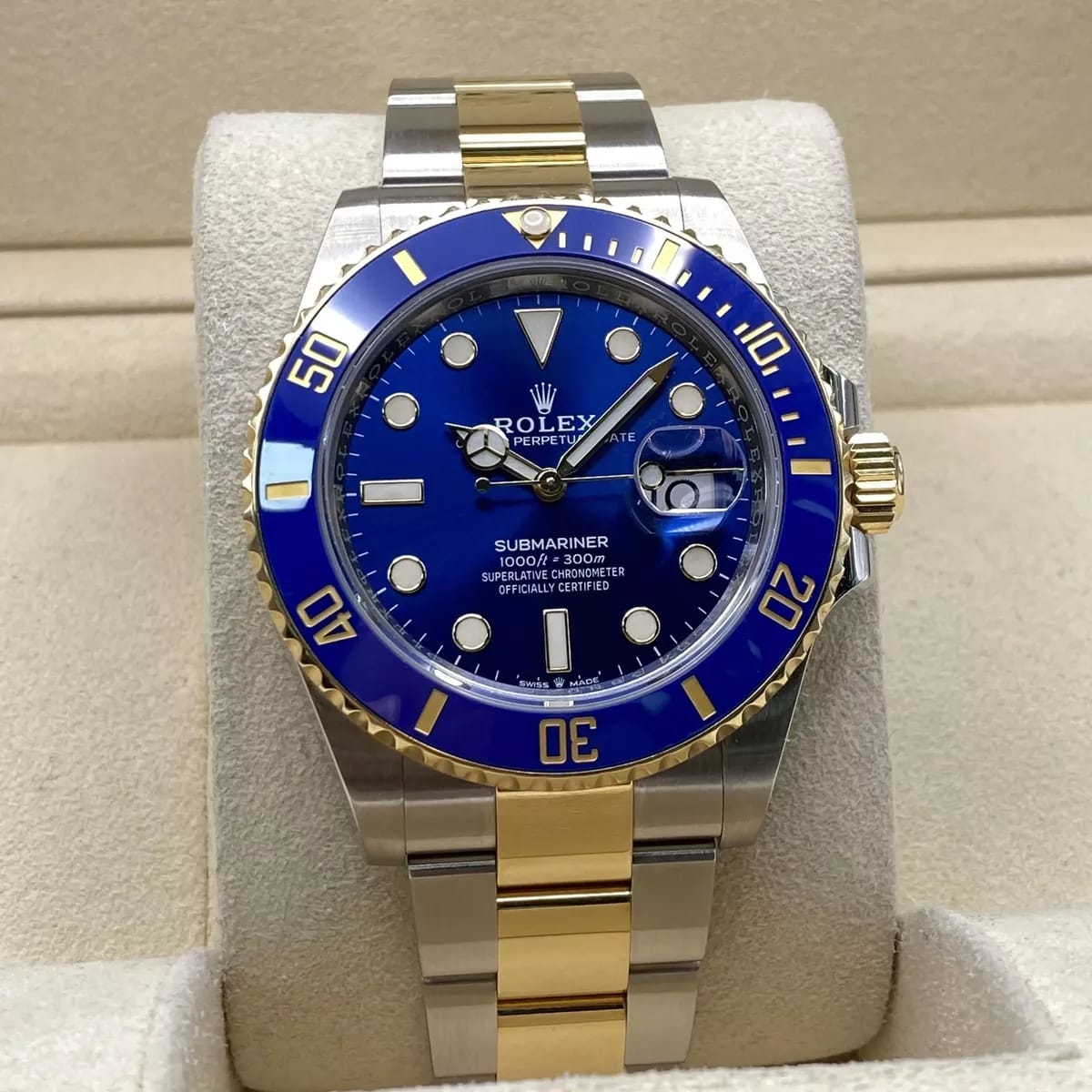 RO Submariner Date Blue and Yellow Gold