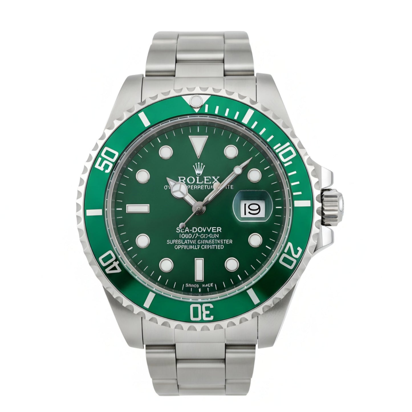 RO Submariner Date Green and silver