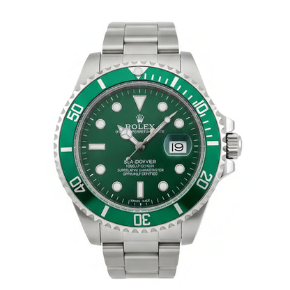 RO Submariner Date Green and silver