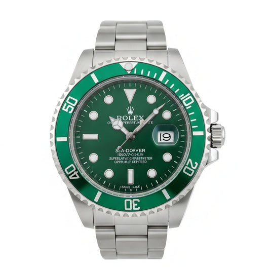 RO Submariner Date Green and silver
