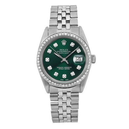 RO Lady-Datejust Sliver with Green dial