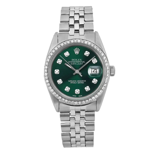 RO Lady-Datejust Sliver with Green dial