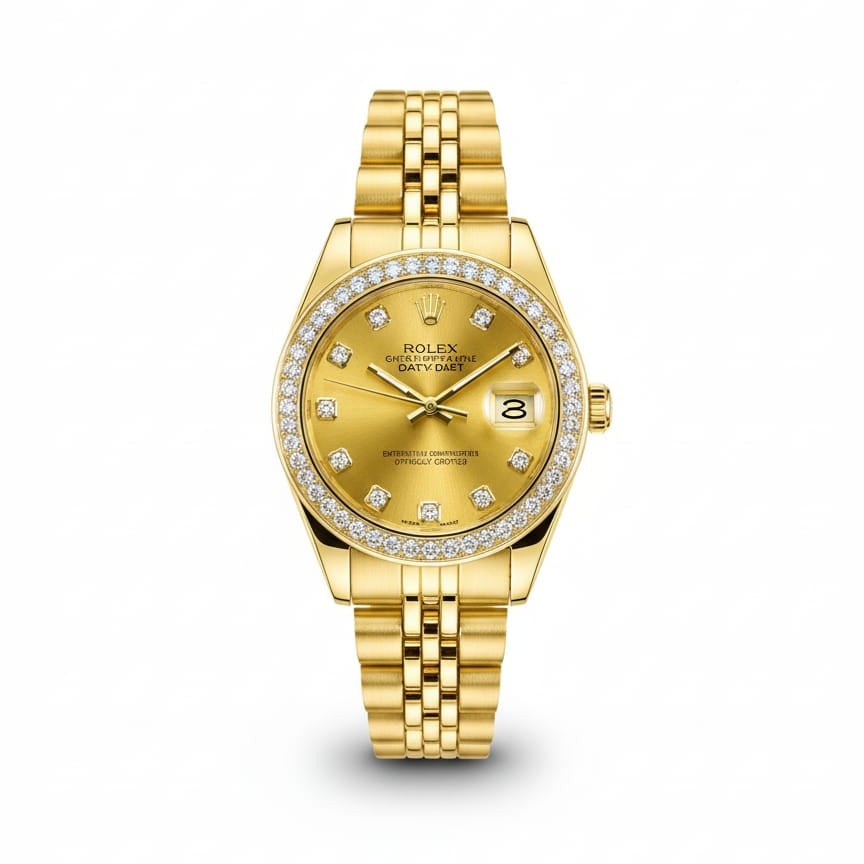 RO Lady-Datejust Gold with Golden dial