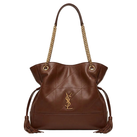 YSL - Jamie 4.3 Medium Tote Bag in Chestnut Brown Leather 40*32