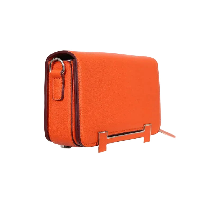 Herm - Geta Bag in Feu Orange Epsom Leather 20*13