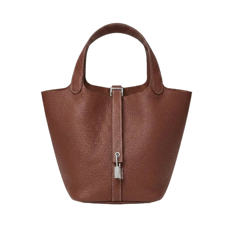 Herm - Picotin Lock 18 Bag in Rouge Sellier / Brique Clemence Leather 29*20