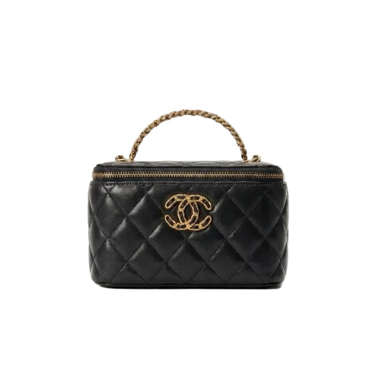 CHNL Quilted Vanity Case (Black) 17*10